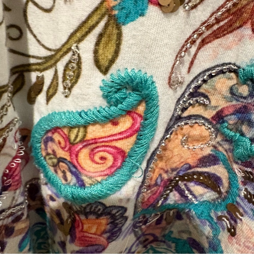 Colorful Patterned Women's Top - Picture 10 of 10